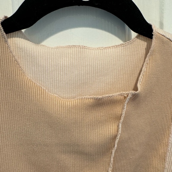 SHEIN Ribbed Cropped Neutral Sleeveless Top Size S - Picture 8 of 9